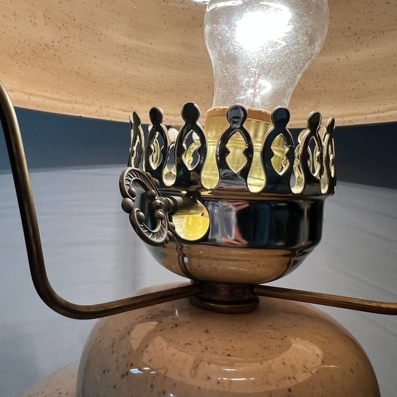 Antique GWTW Hurricane Parlor Lamp 24" MidCentury Nite Lite Gone W The Wind - Picture 7 of 12